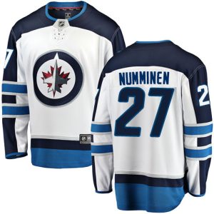 Herren Winnipeg Jets Eishockey Trikot Teppo Numminen #27 Breakaway Weiß Fanatics Branded Auswärts